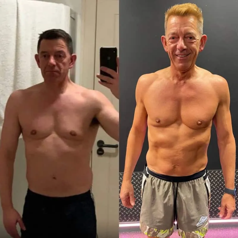Example of client fitness transformation