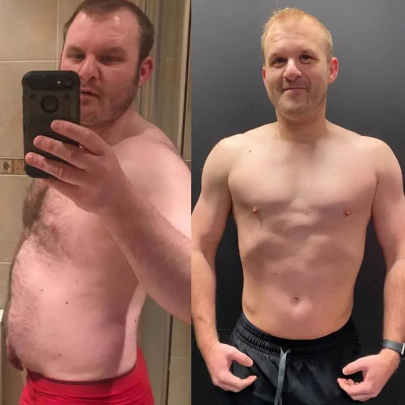 Another example of man body transformation