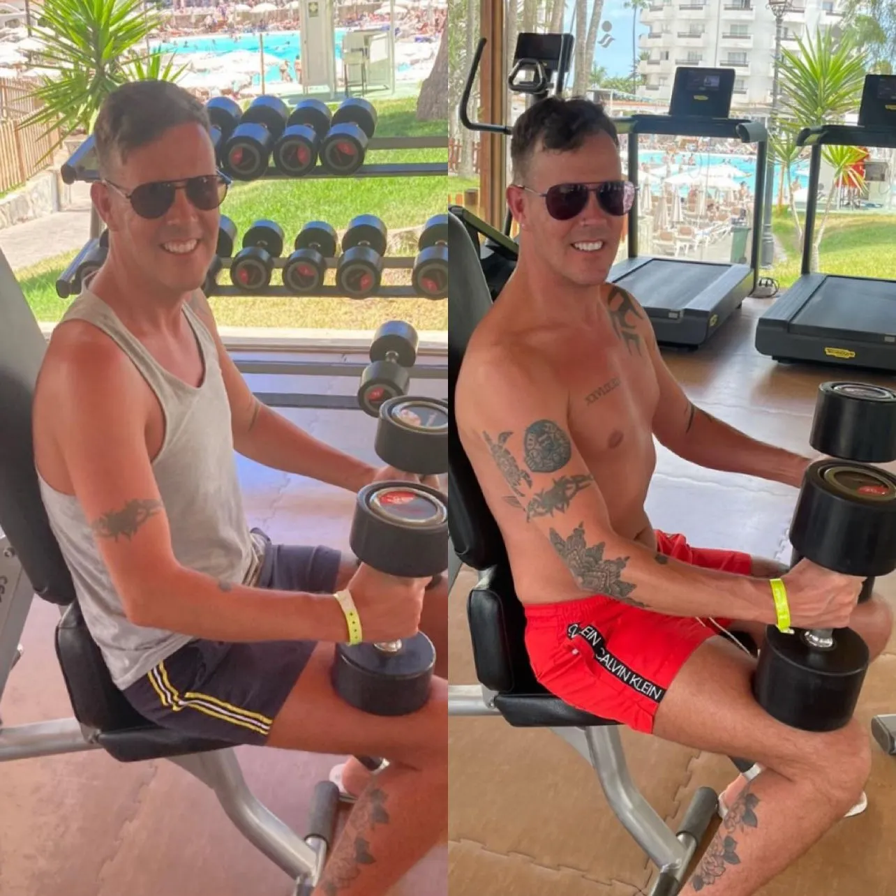 Example of client reduced body fat transformation