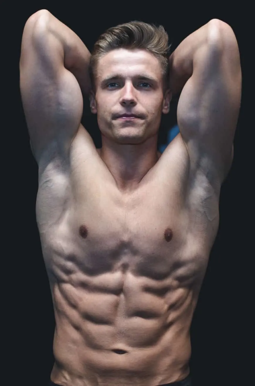 Personal Trained without t-shirt
